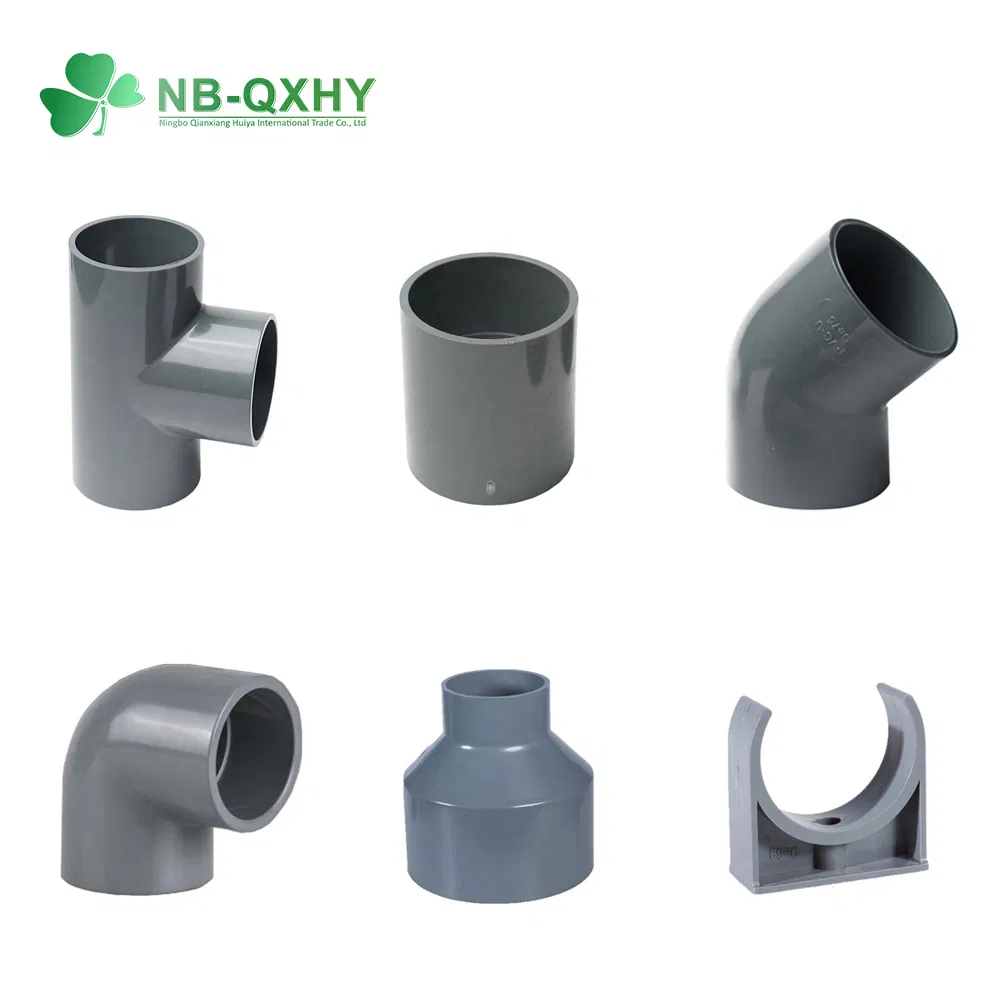 Pn16 DIN Standard PVC UPVC Plumbing Tripple Equal Reducer Cross