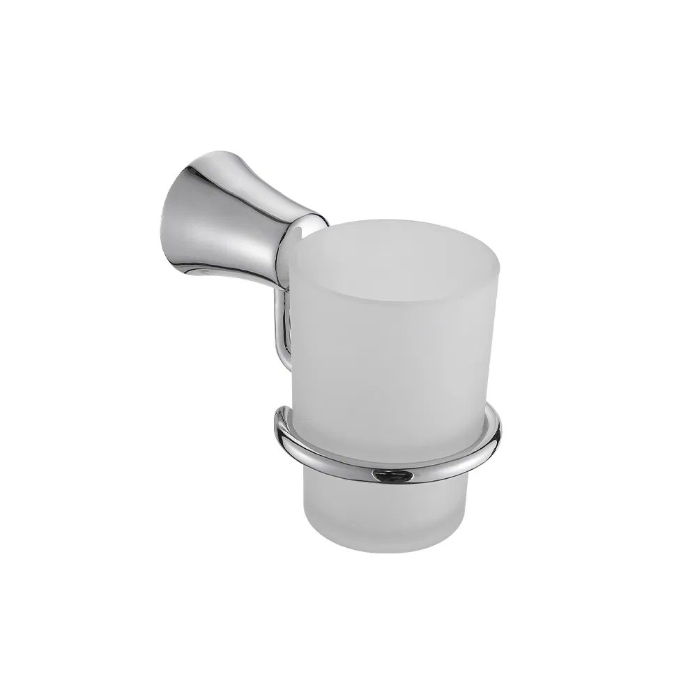 Wall Mounted Stainless Steel 304 Toothbrush Holder Bathroom Accessories Satin Finished Single Tumbler Cup Toothbrush Holder