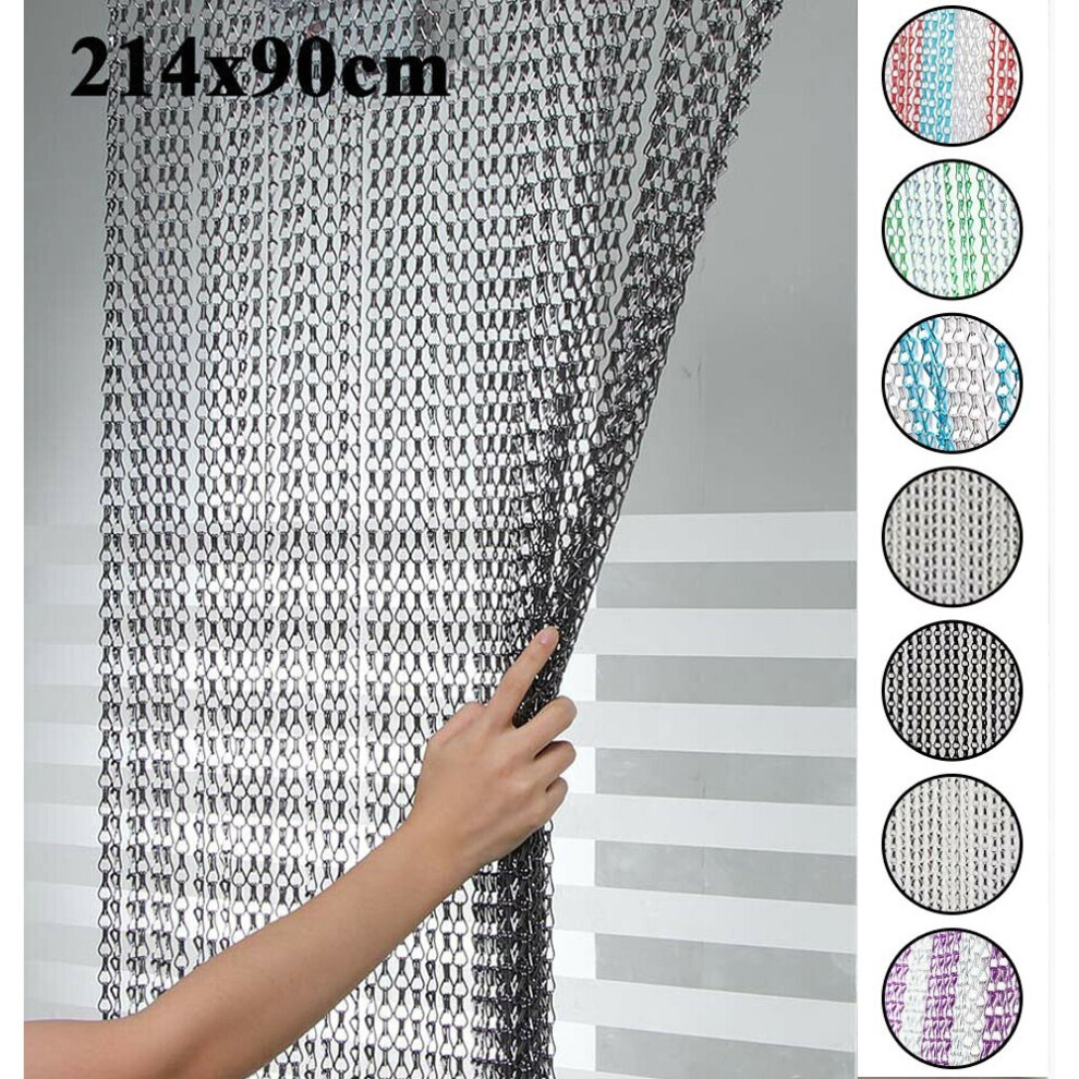 Wholesale Decorative Metal Aluminum Double Hook Chain Link Metal Mesh Curtain Chain Drapery Fabric