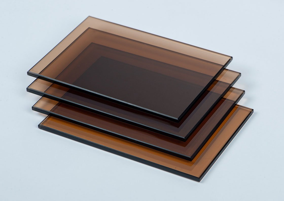 4mm-10mm Black Dark Grey Dark Brown Float Reflective Glass