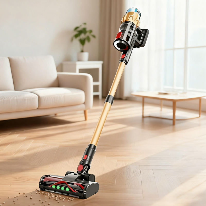 Cross-Border 15s Bagless Household Vacuum Cleaner, 1300W AC Battery-Powered, Dry and Wet Dual-Purpose, Strong Suction Power, Wholesale for Vacuuming and Cleanin