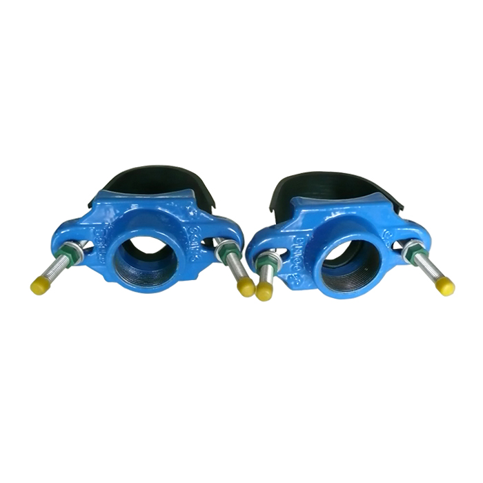 Ductile Cast Iron Tap Saddle with Stainless Steel Band for Steel Pipe