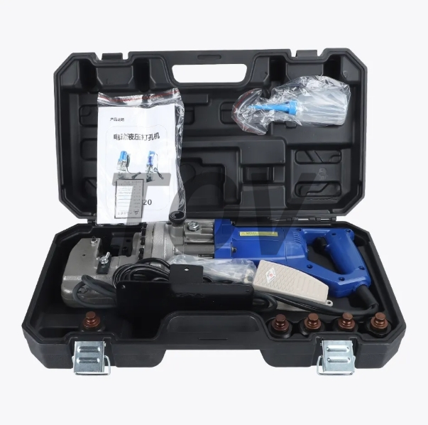 Mhp-20u Portable Electric Hydraulic Punching Tools U Channel Steel Puncher with Reliable Motor 110V/220V Voltage