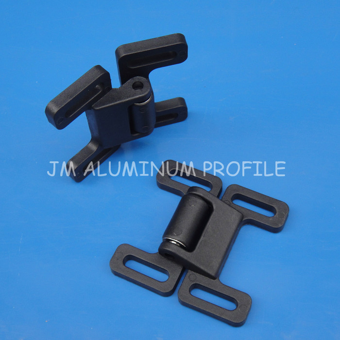 Black Plastic Universal Ball Catch Door for Aluminum Profile