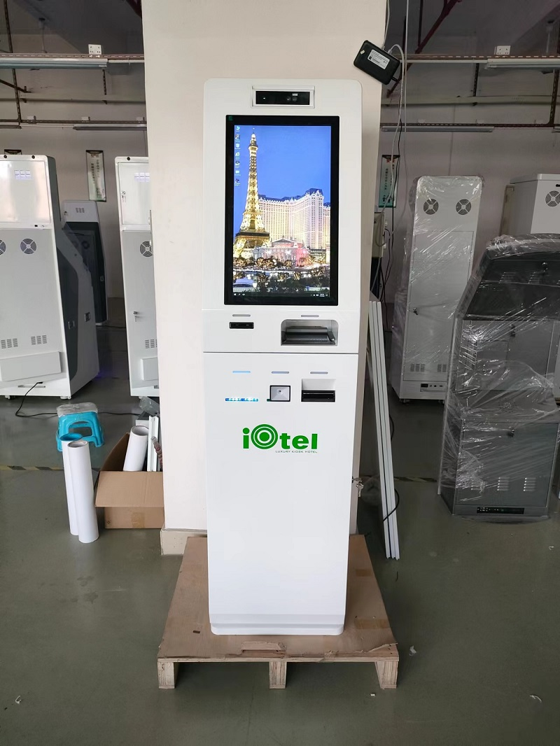 Customized Hotel Intelligent Self-Check-in Card Kiosk with One Stop Solution