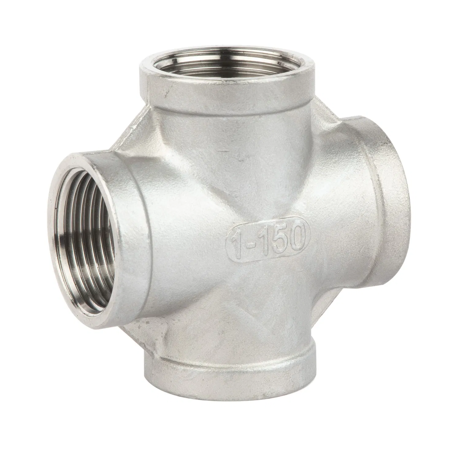 Factory Outlets Stainless Steel Female Screwed Cross Pipe Fitting