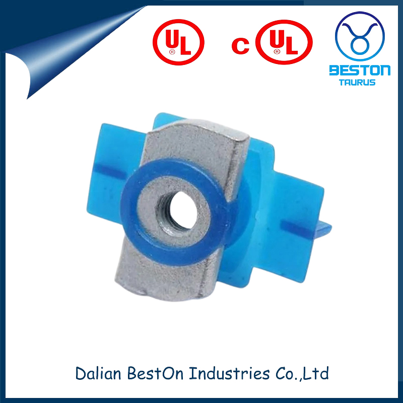 Dalian BestOn China High-quality M6 - M12 Plastic Wing Nut C Strut Channel Nut Supplier Sample Available 34.5Mmx19mm(M6 To M12) Nut Size Solar Panel Channel Nut