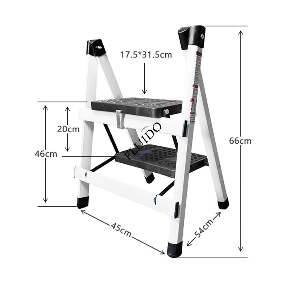 Portable Folding Aluminum Step Ladder for Anti-Skid Home Use