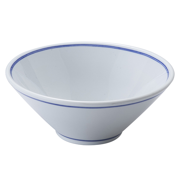 Blue Lines Pattern Melamine Bowls 9 Inch 1300ml Japanese Ramen Noodles Serving Bowl