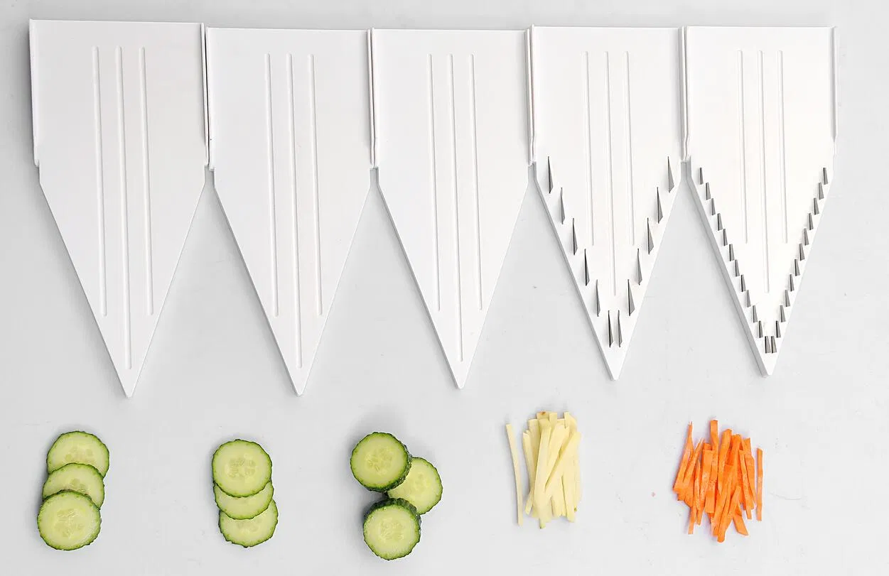 Classic PRO V Plastic Julienne Mandoline Slicer with 5 Inserts