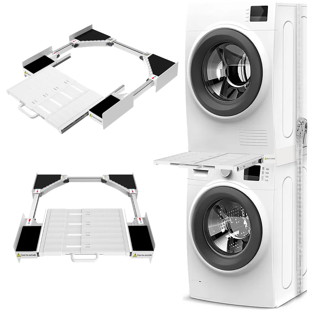 Modern Washing Machine Stacking Kit with Space-Saving Laundry Organization
