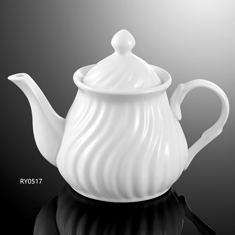Good Quality Stripe Tea Pot for Restuarant