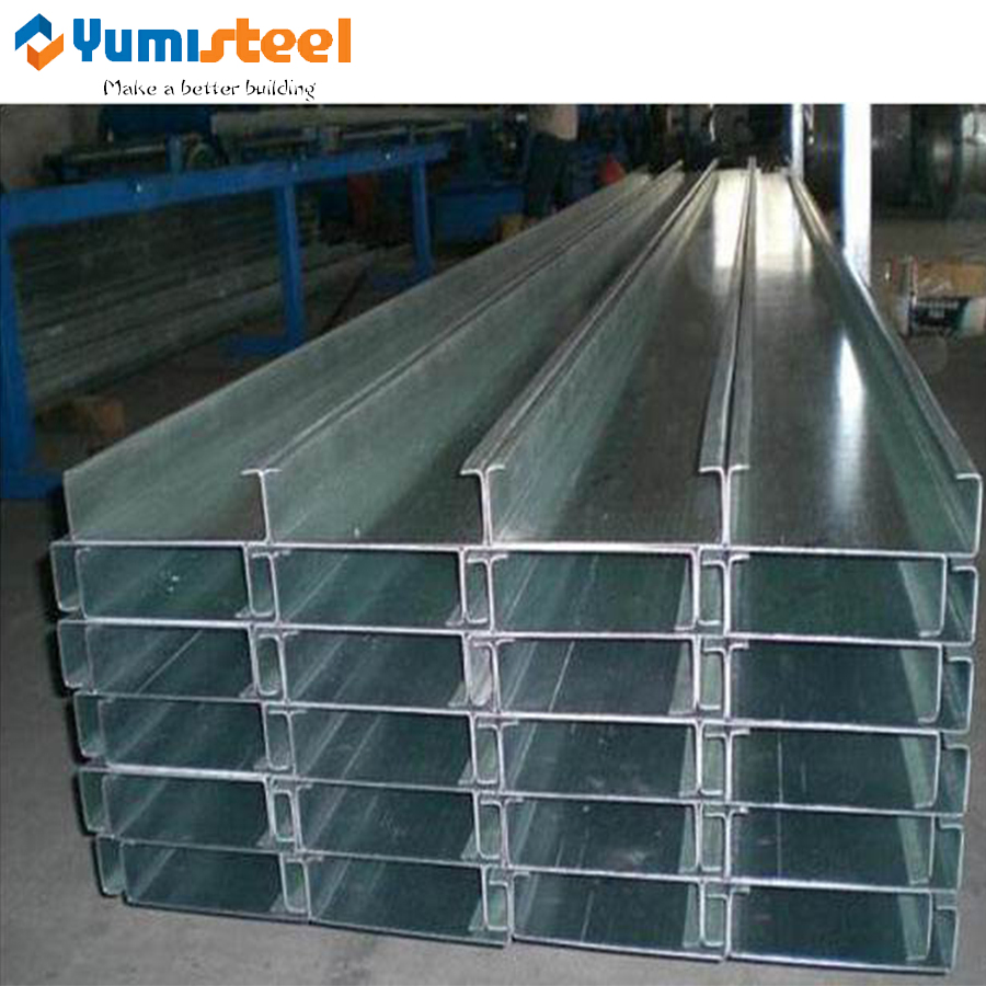 High Strength Galvanized C Section C80-C250 Purlins for Constrcutions