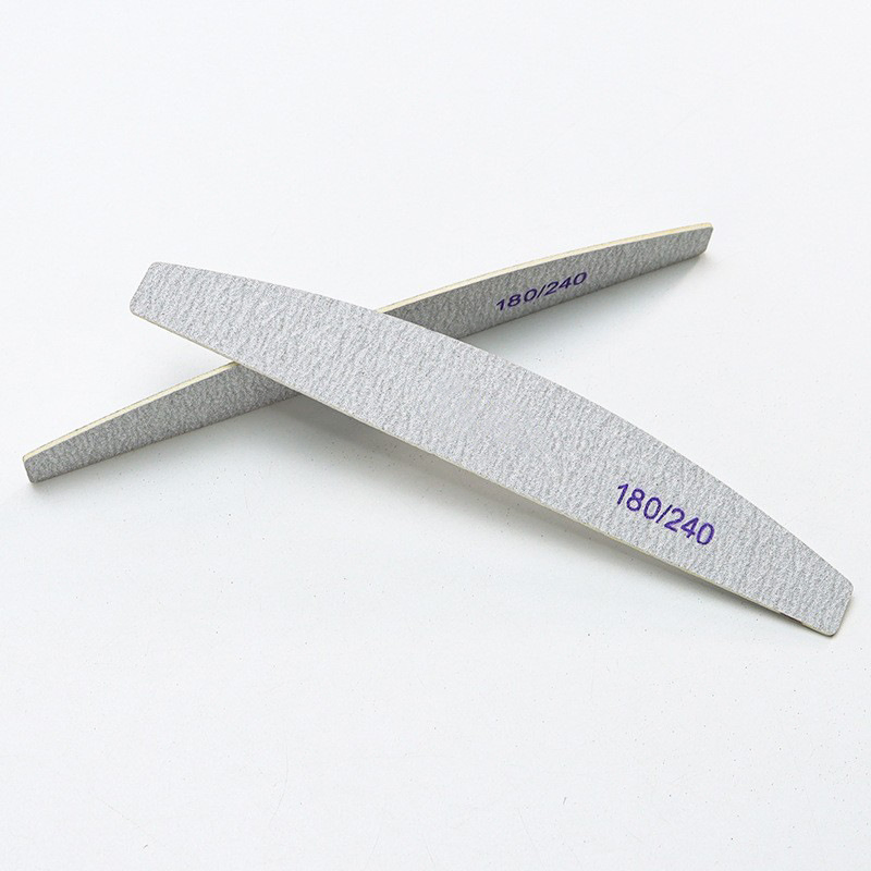 Durable Bulk Diamond Nail File Wholesale Double Side Grey 80/100/120/150/180/240/320 Grit Zebra Nail Files