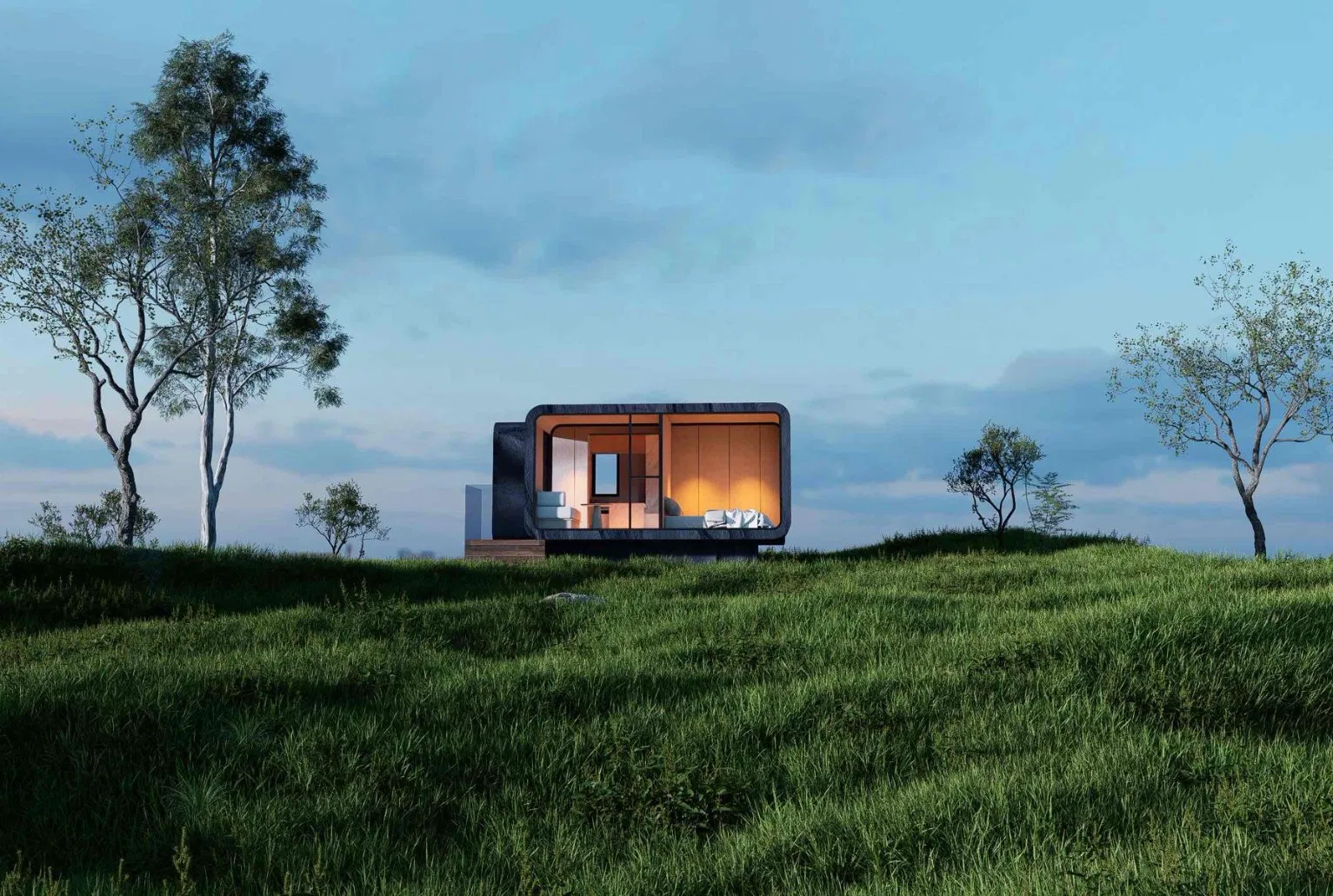 Modular Space Capsule Tiny Container House Luxury Prefab House Modern Capsule House