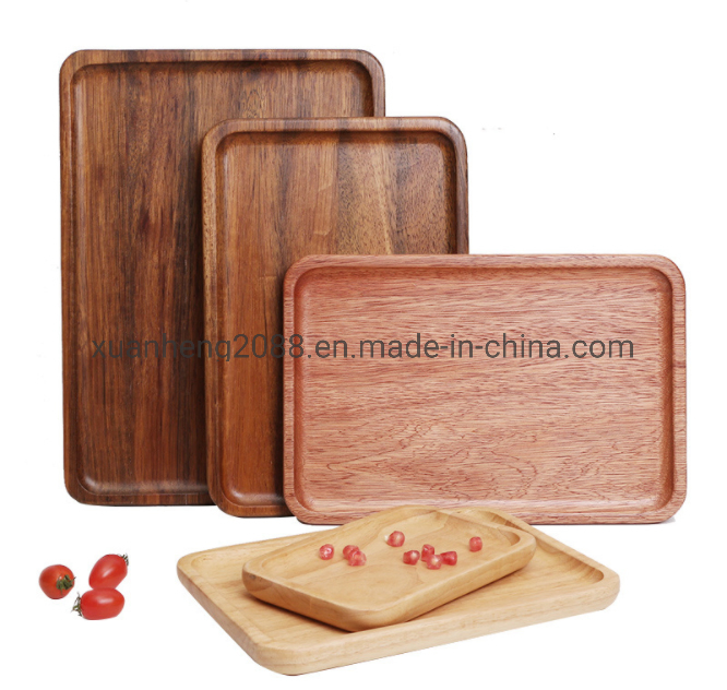 Appetizer and Breakfast Bamboo Snack Cake Wood Serving Plate Serving Dish