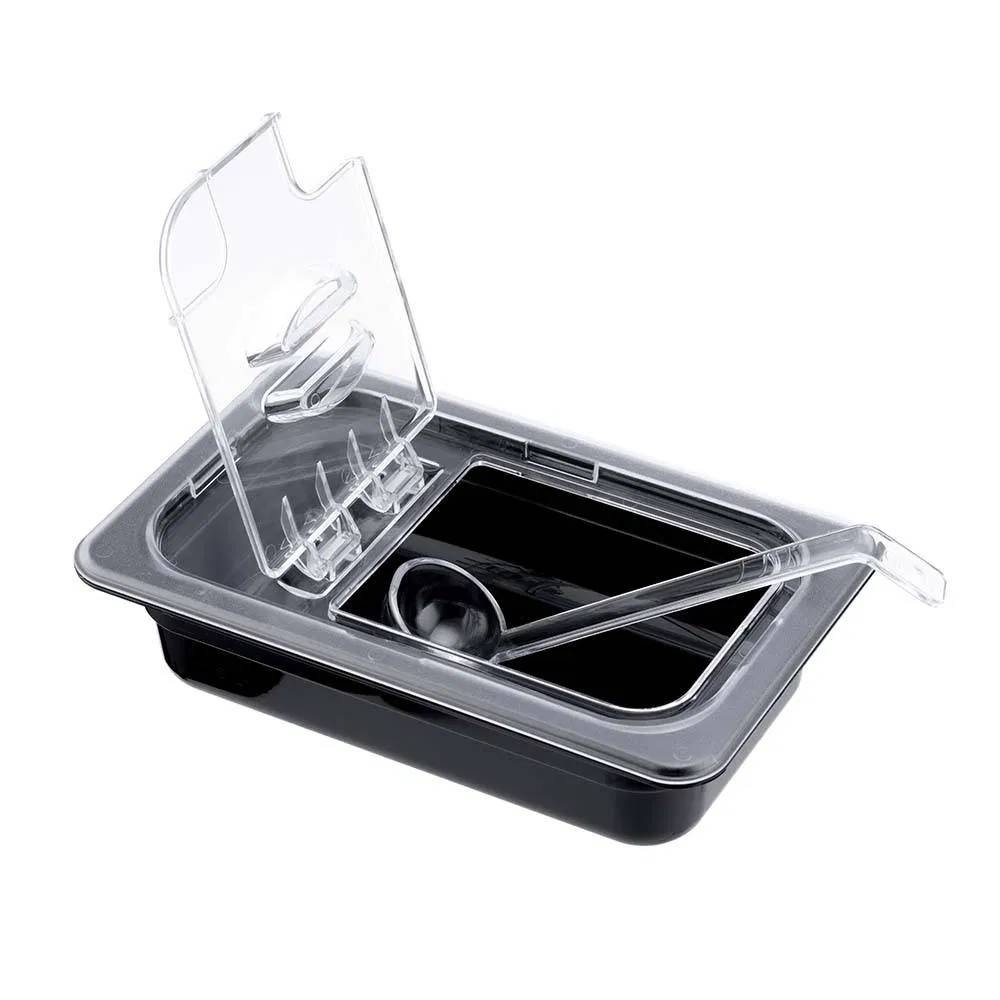 Black Stackable PC Gastronorm Container Gn Pan