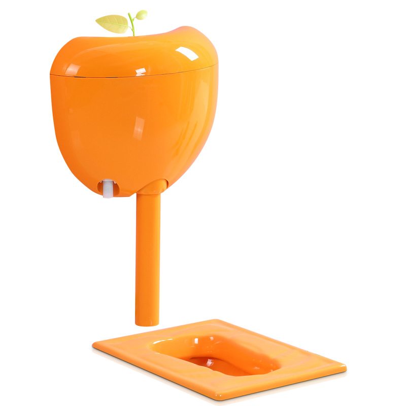 Children's Colorful Squat Toilet Kindergarten Toilet Ceramic Squat Toilet Cartoon Squat Toilet