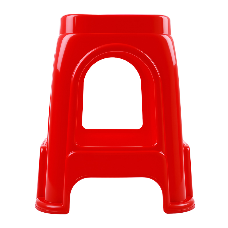 New Design Minimalistic High Quality Stool Home Furniture Thicken Blue Red Stackable Plastic Stool