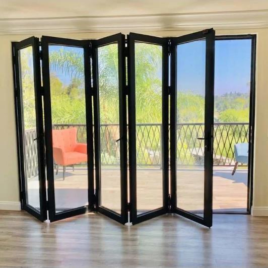 Aluminium Folding Interior Safety Gate Patio Folding Doors Security Gate for Patio Bifold Doors