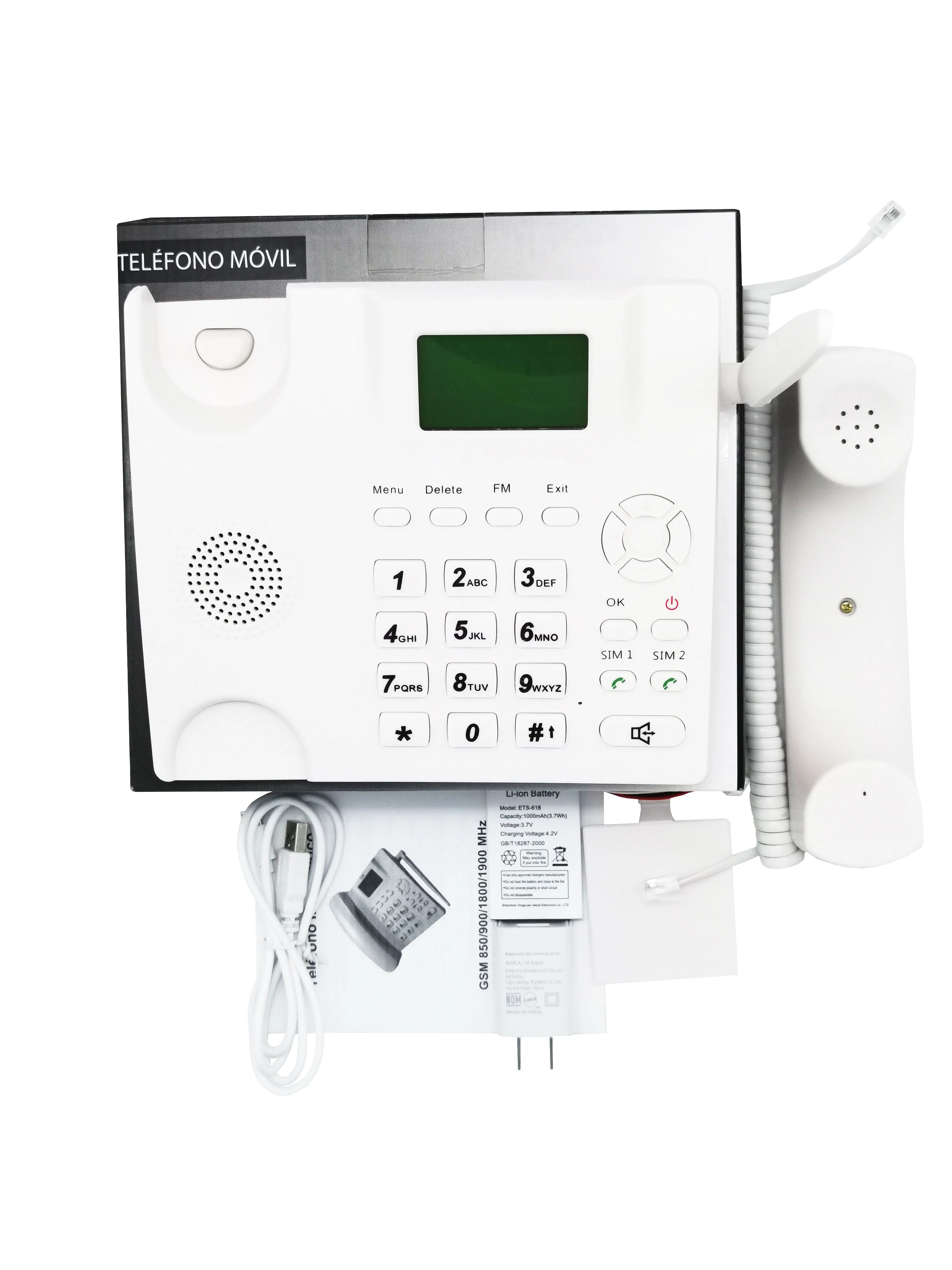 Global Use 2g GSM Telephone with Dual SIM Slots