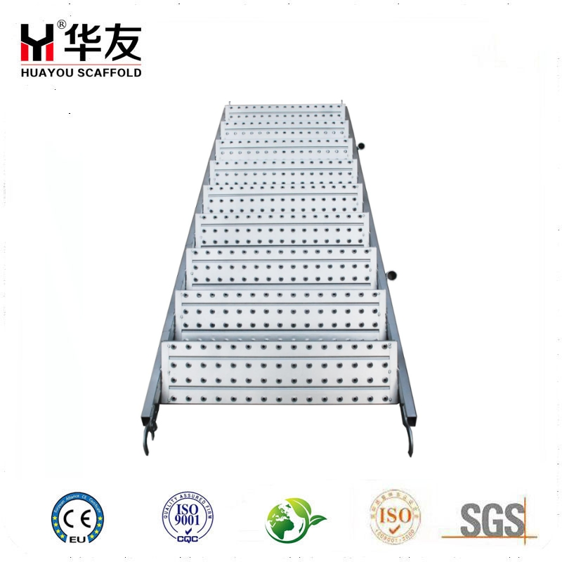 Hot Sale Galvanized Scaffolding Steel Staircase with Hook Step Ladder