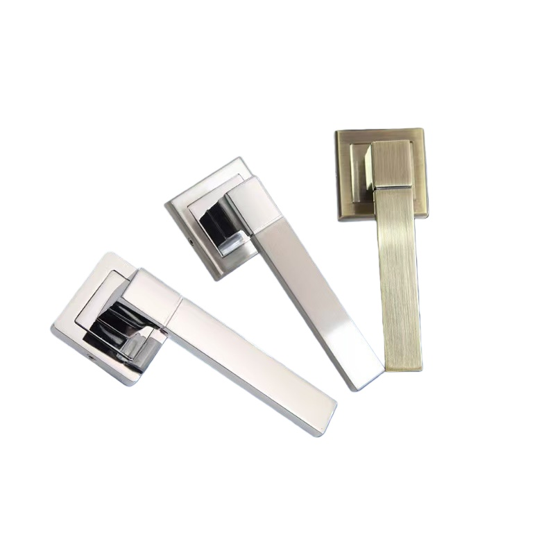 Bathroom Interior Mortise Lock Lever Latch Set Tubular Door Handle Set Plastic Handle Steel Pull Handle Ferragens Para Vidro Manija De Puerta De Acero