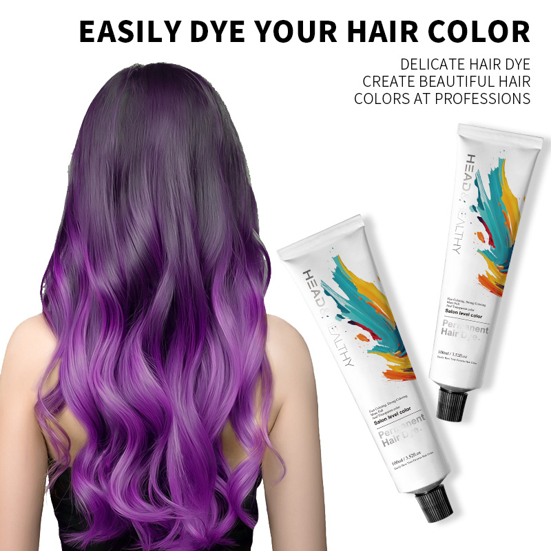 Keratin-Based Permanent Hair Color Dye Cream Herbal Ingredients Unisex Formula Long-Lasting & Safe for All Hair Types