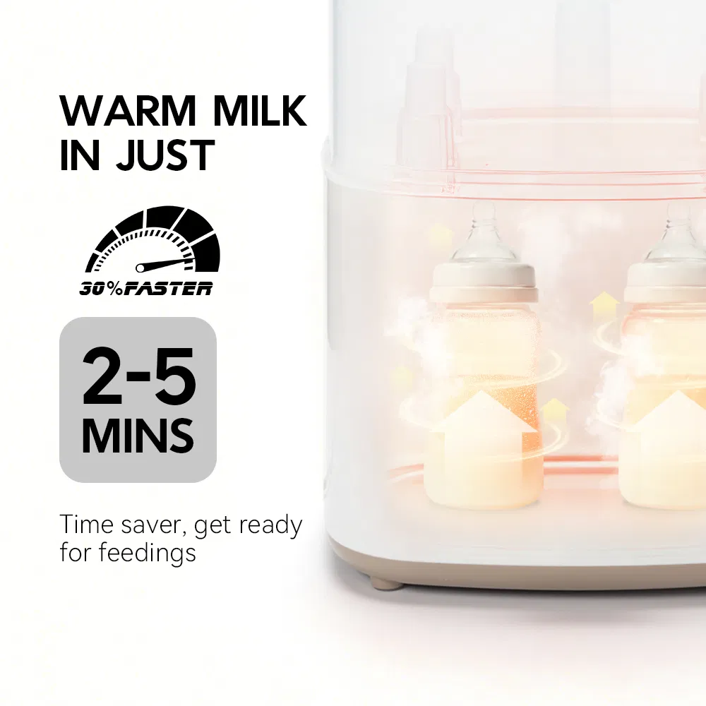 Smart Baby Bottle Steam Sterilizer and Dryer with LED Display