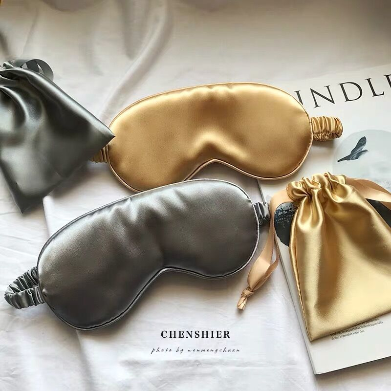 Fashion 100% Silk Customizable Silk Sleep Eyemask