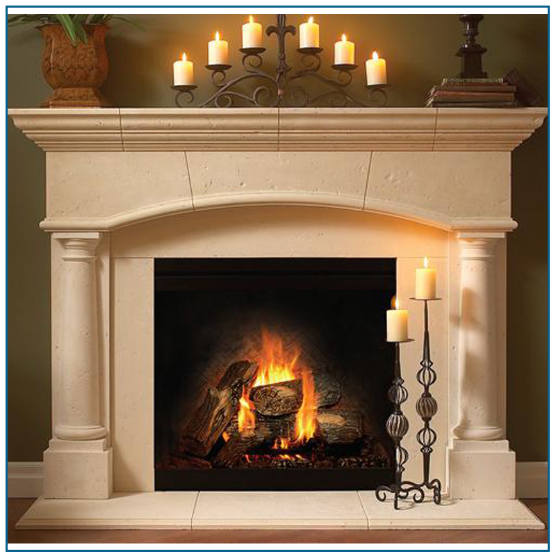Stone Fireplace Mantel Marble Fireplace