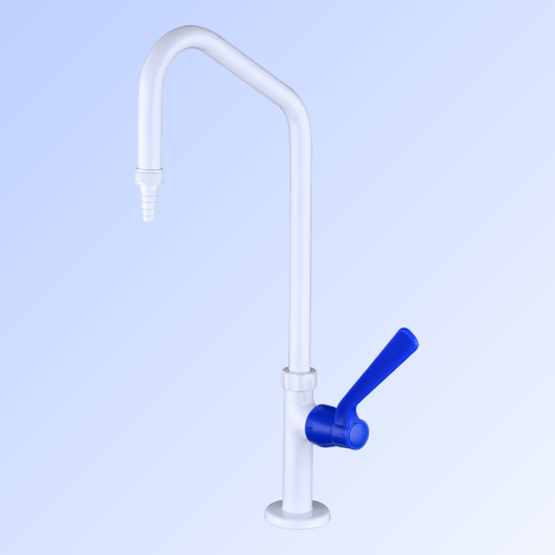 Лабораторный кран химически стойкий, однорычажный