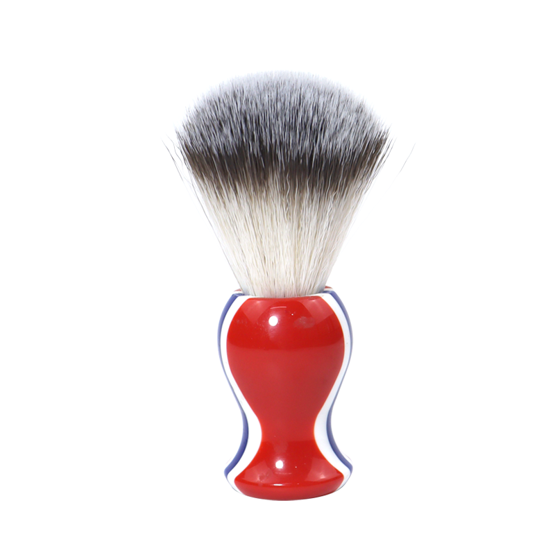 Men's Classic Resin Handle Face Shaving Brush Bristles Retro Striped Tie-Dyed Pure Badger Legacy Barber Shaving Brush