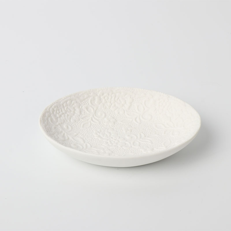 Great Look Single Ceramic Soap Dish Elegant Design Vanity Bathroom Accessories