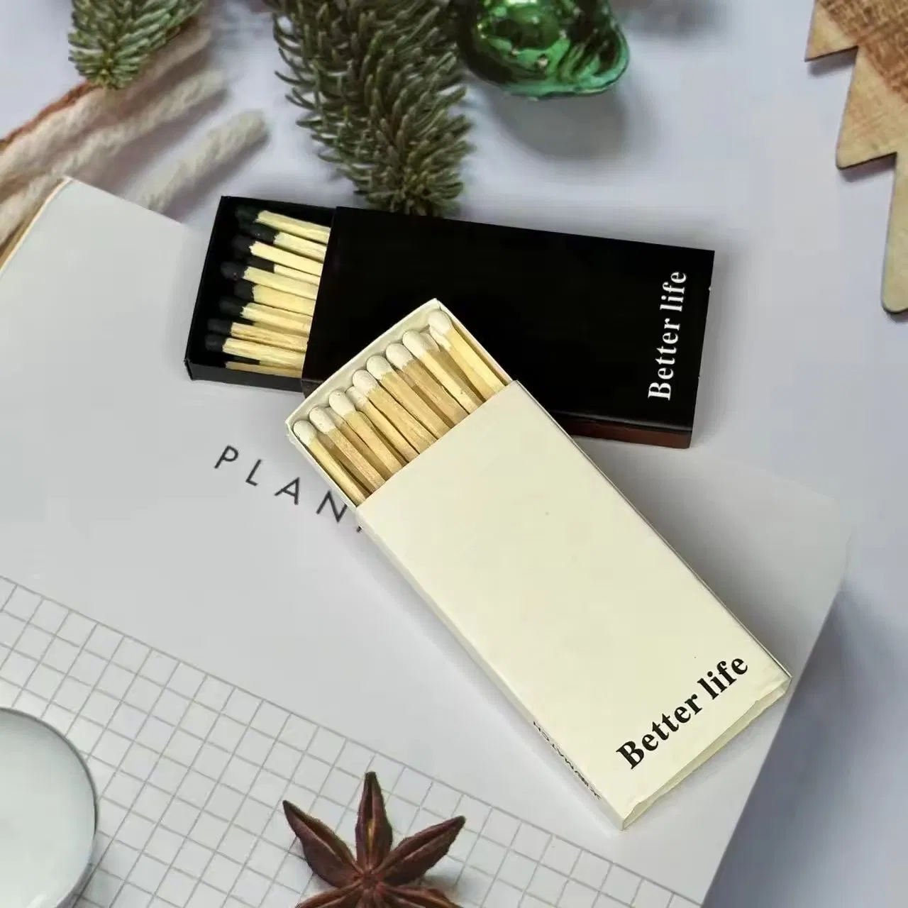 Manufacturer Direct Sale Promotion Cheap Price Matches Aromatherapy Candle Safety Box Match Private Customized Logo Box Matches