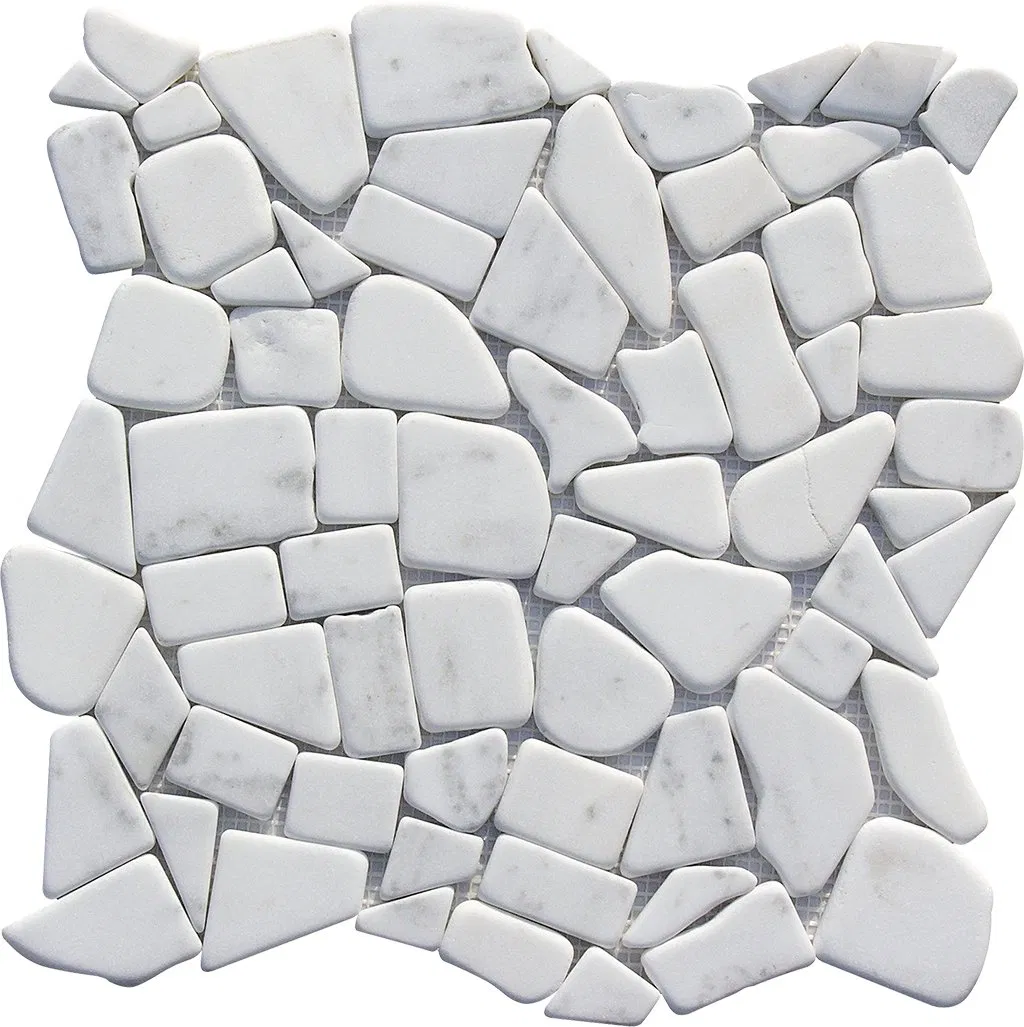 Calacatta White Marble Mosaic Tile for Bathroom