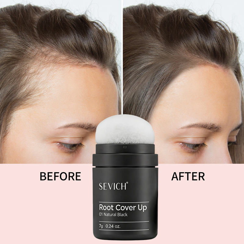 New Long Lasting Root Cover up Powder Natural Grey Hair Concealer Hairline Powder Waterproof