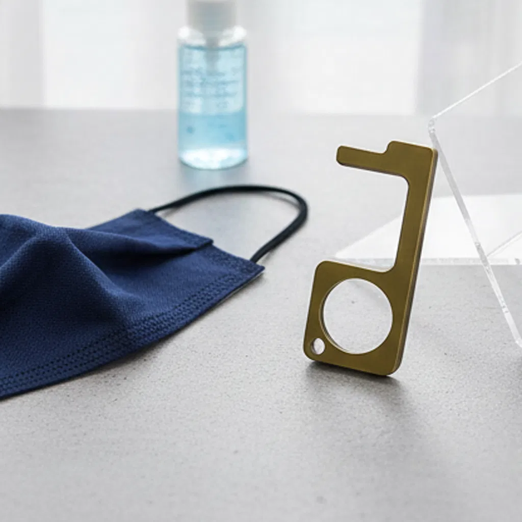 Hygiene Hand Antimicrobial Key Carabiner Door Open Cleankey