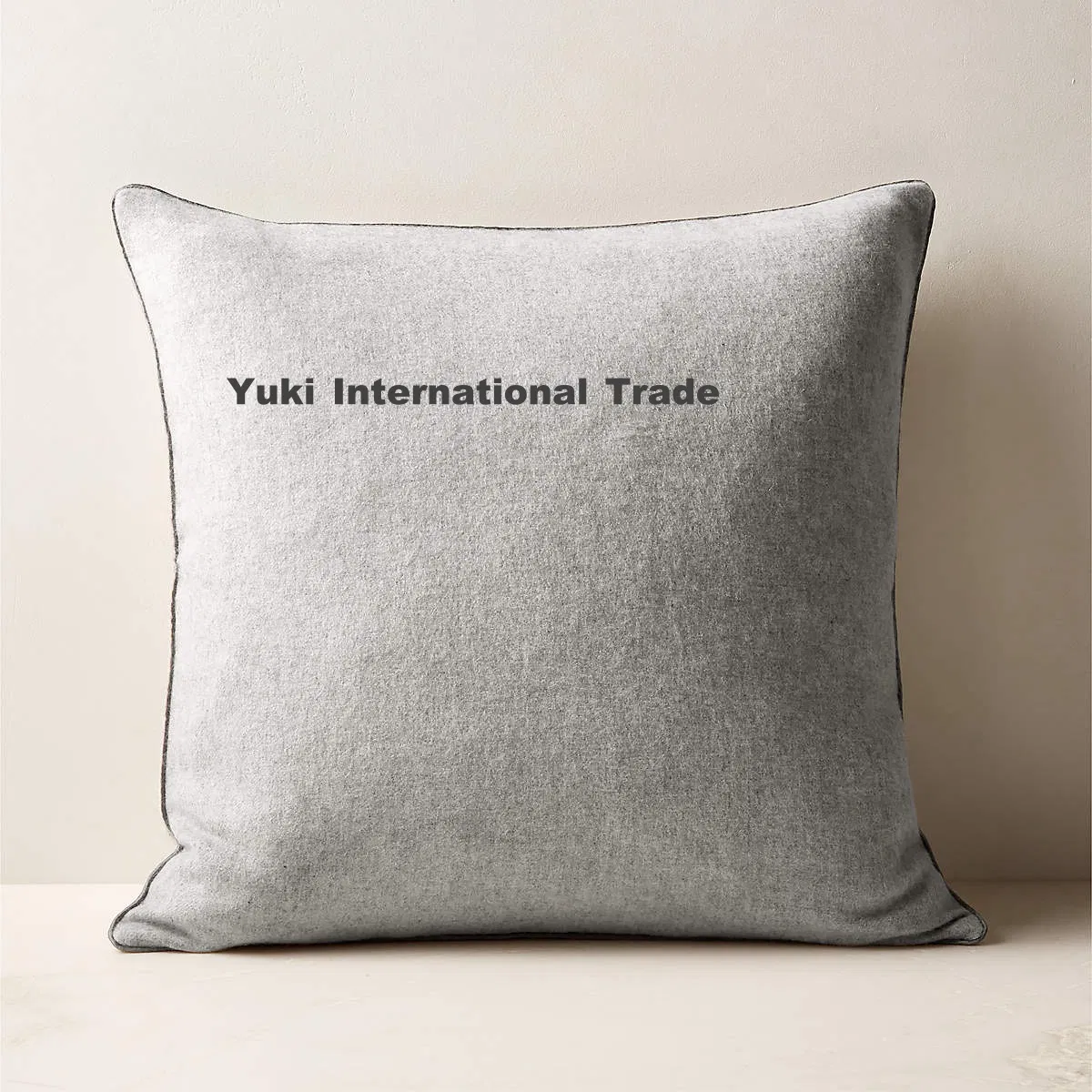 Thickened Linen-Like Fabric Cushion Cover in Solid Color