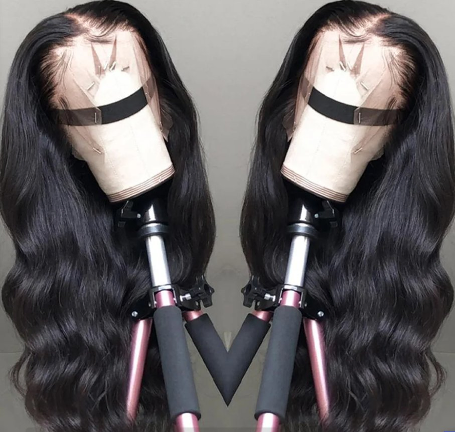 16"Lace Frontal Wig Brazilian Straight Wave Wig Lace Front Human Hair