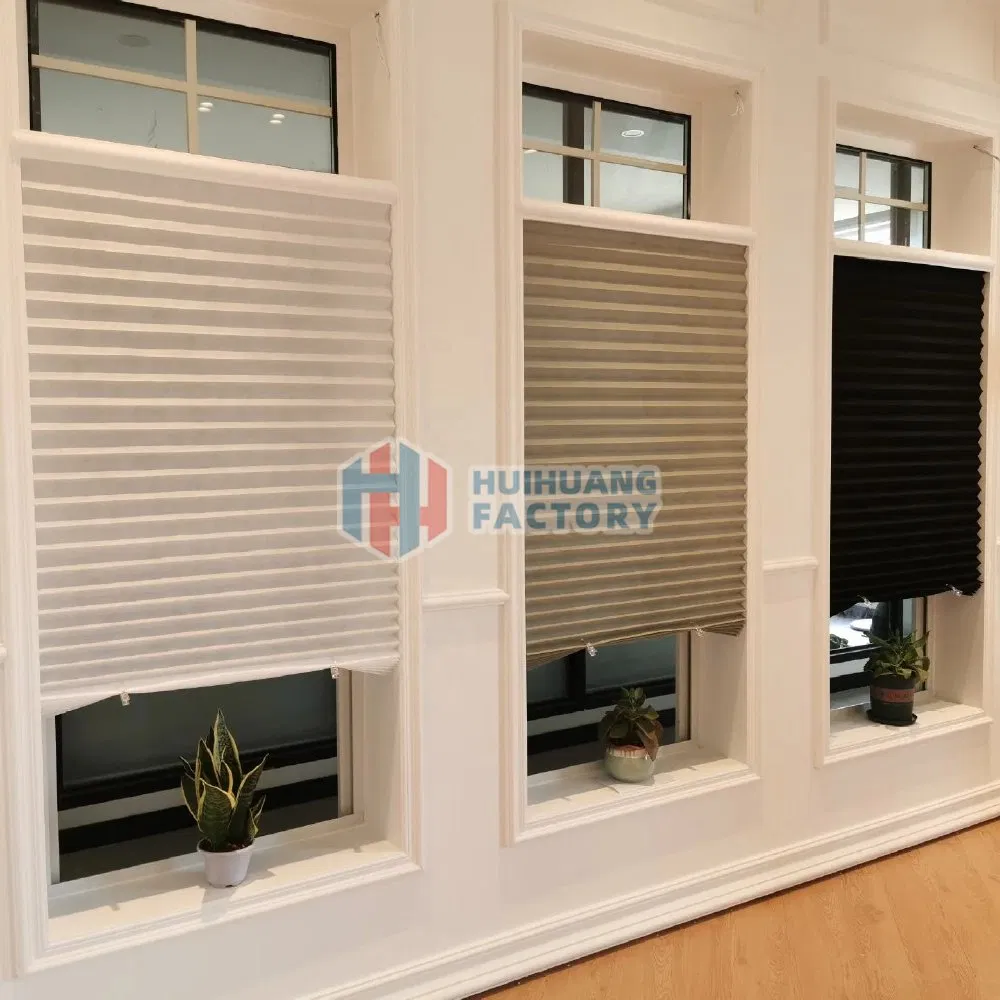 Pleated Blinds Plisse Curtain Pleated Shade Fabric Home Decor Curtain UV Resisdance