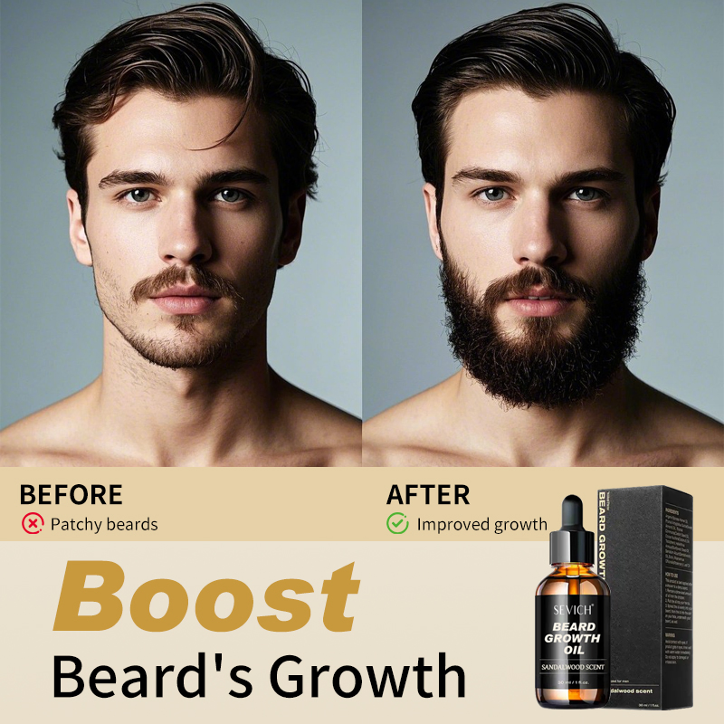 New Innovations Organic Argan Oil Good Smell Sandalwood Thicker Beard Growth Essential Oil for Personal Care