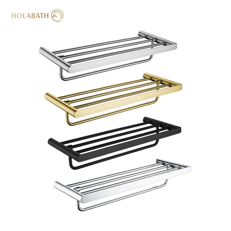 Регулируемая полка для полотенец из нержавеющей стали