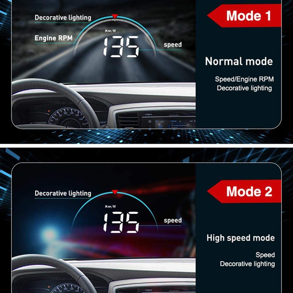 HUD дисплей автомобильный OBD2 со спидометром и диагностикой