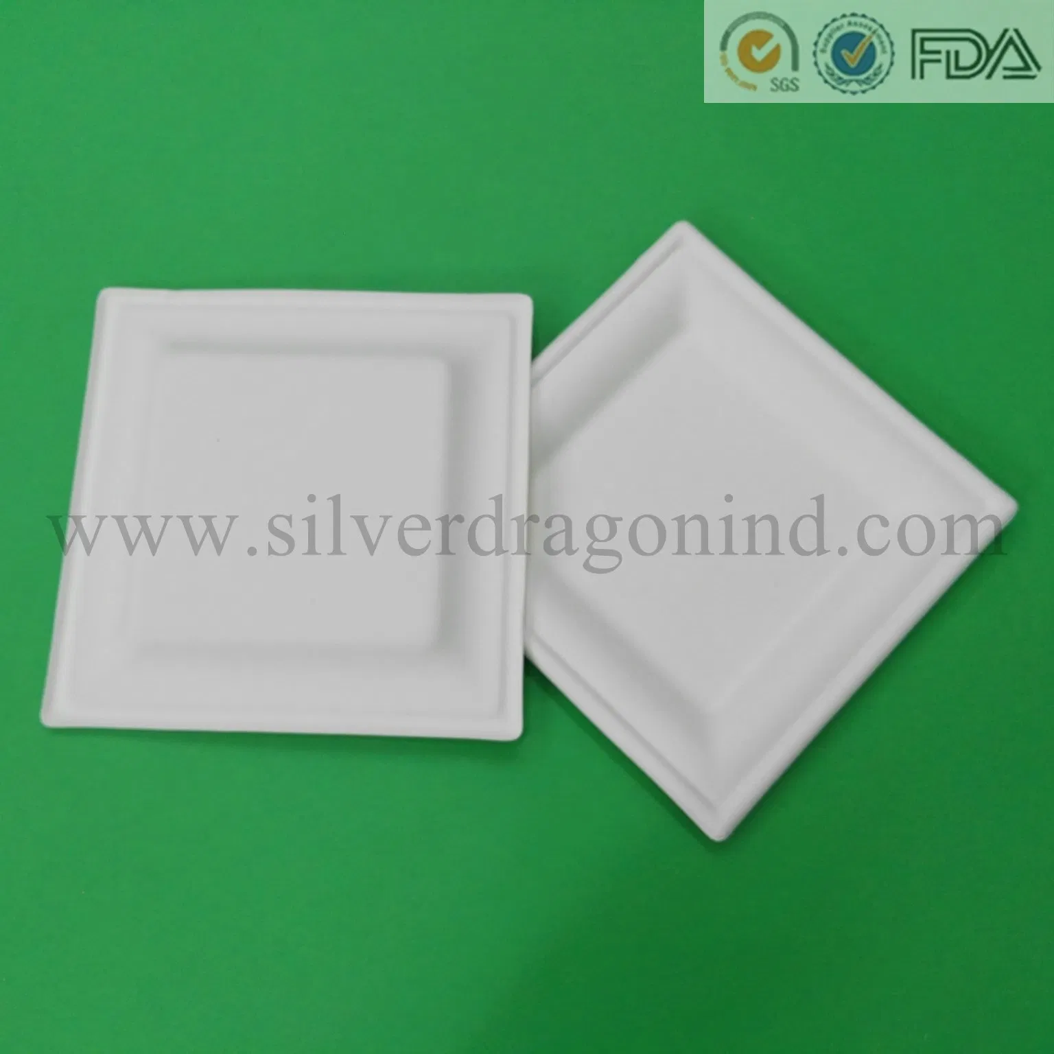 Sugar Cane Pulp Square Plate
