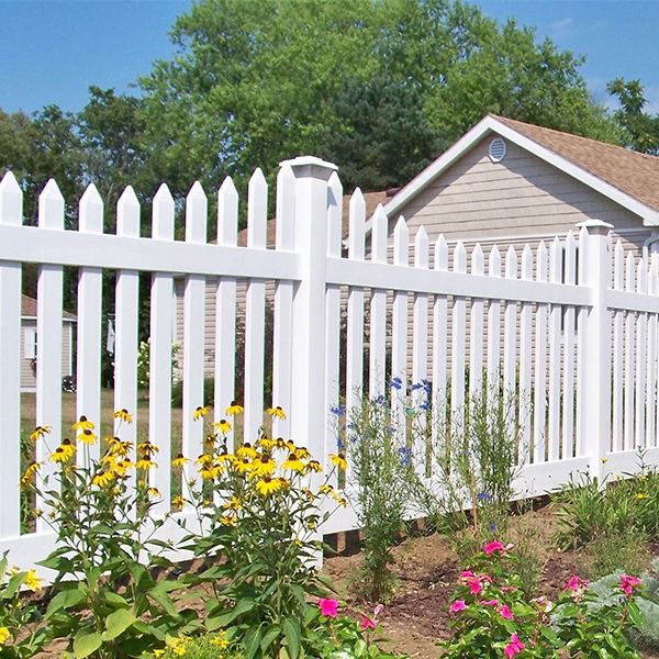 Hot Selling Vinyl Garden Fence, Outdoor PVC Picket Fence, Plastic House Yard Fence with Picket