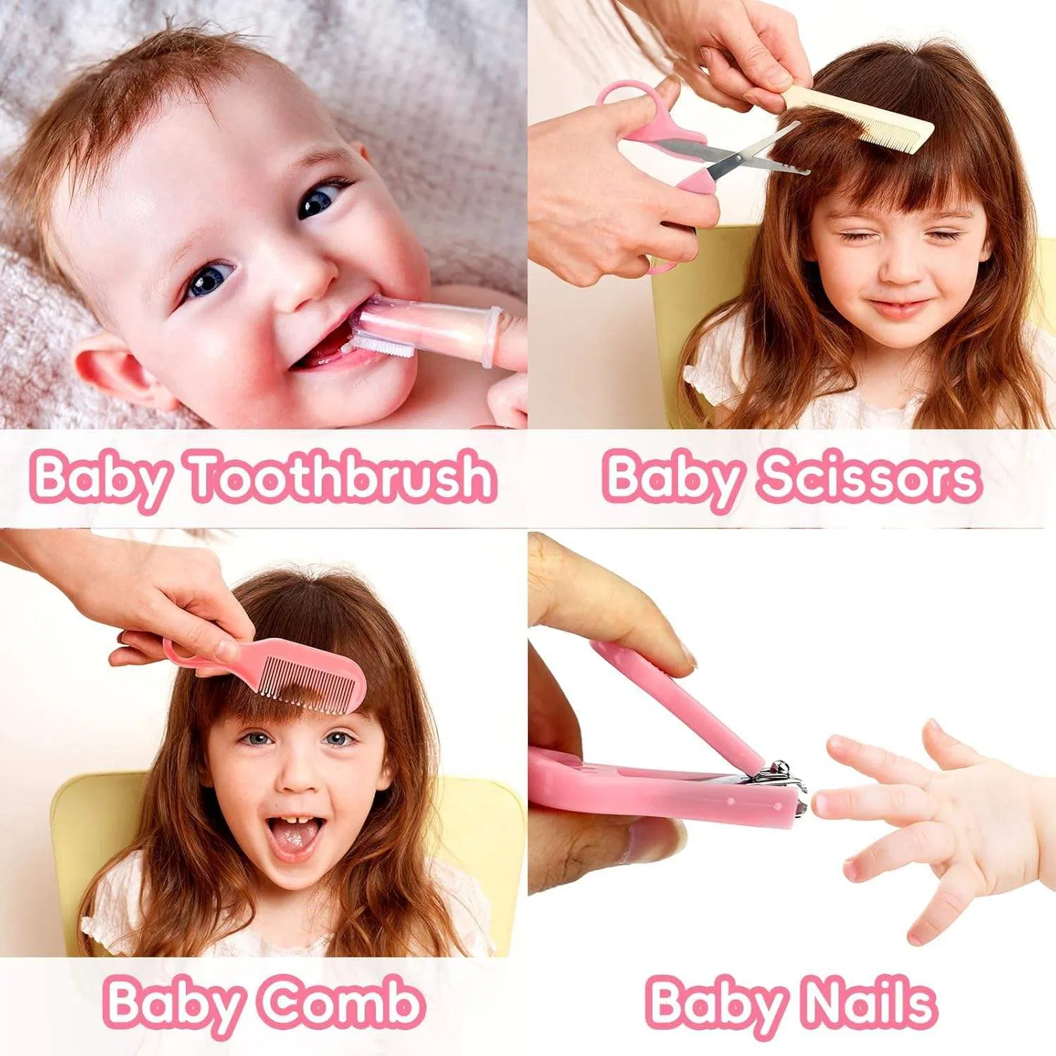 Newborn Baby Essentials Safety Care Set with Nasal Aspirator Grooming Kit