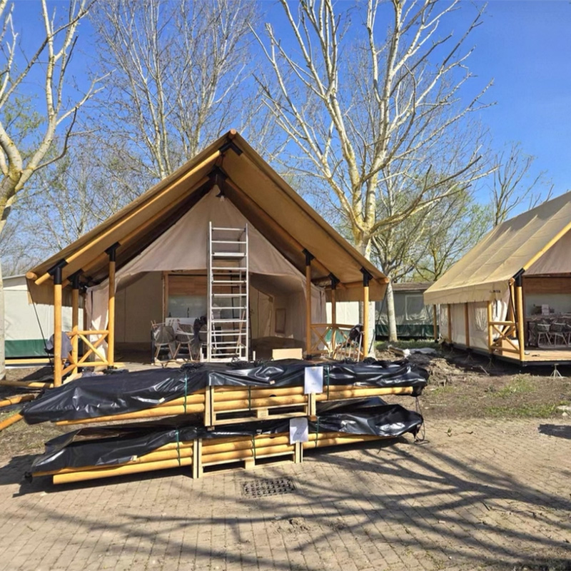 Luxury Canvas Lodge Glamping Safari Tent with Bathroom