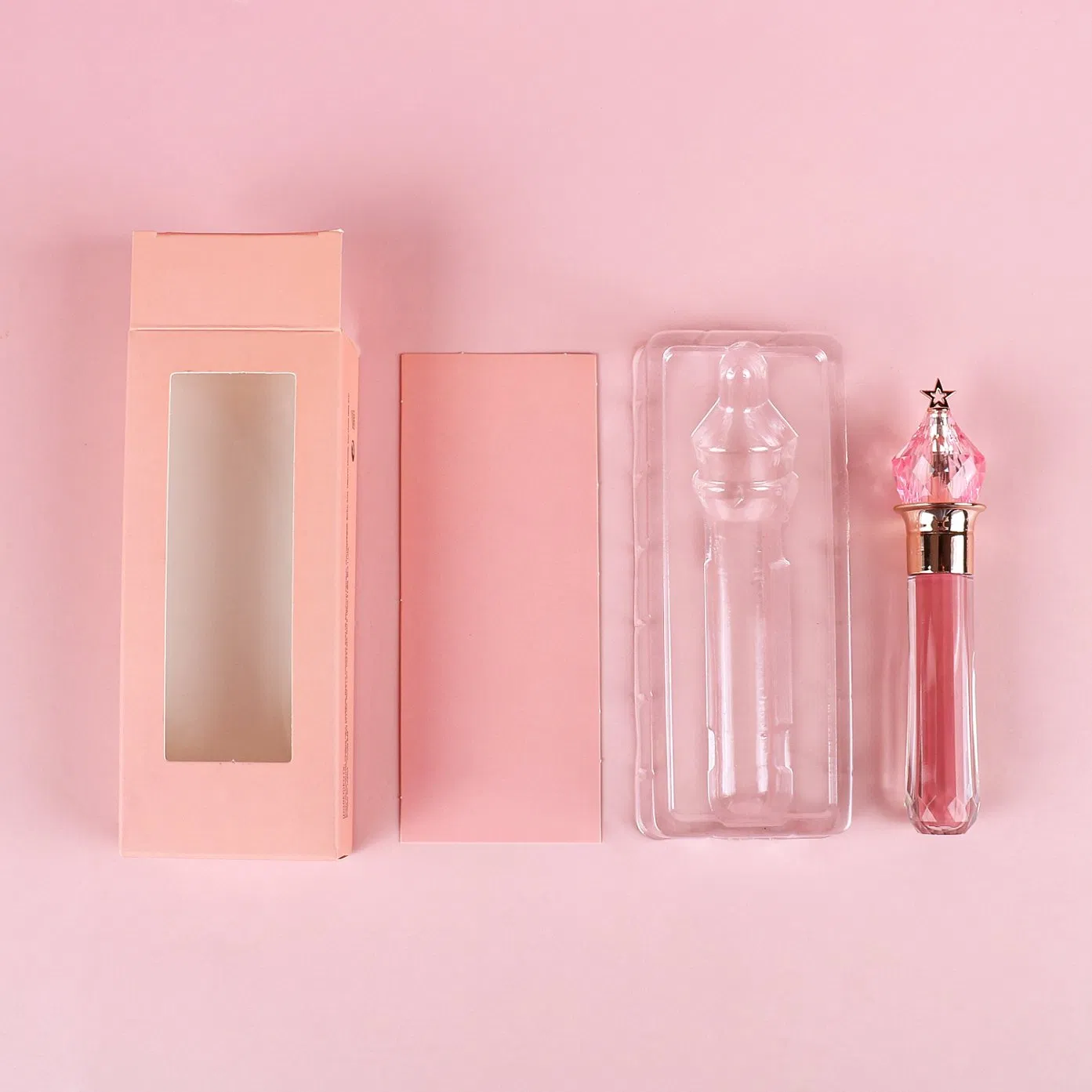 Free Samples Matte Lip Gloss Wooden Pencil Lip Liner Kit No Label