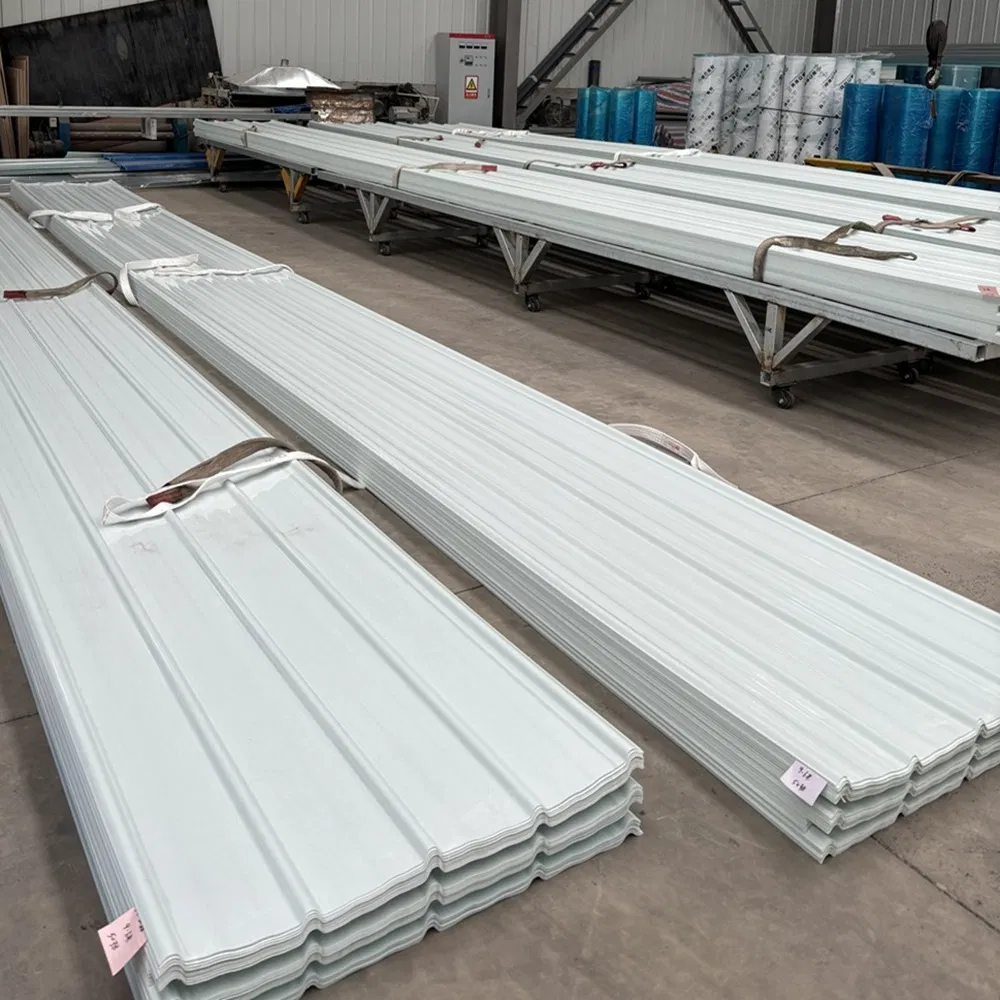 White FRP Corrugated Sheet Fiberglass FRP Trapezoid Sheet